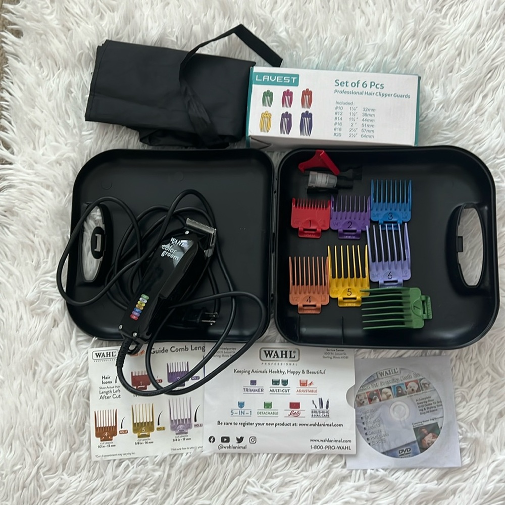 Wahl Color Groom Dog Clippers W/Case USED